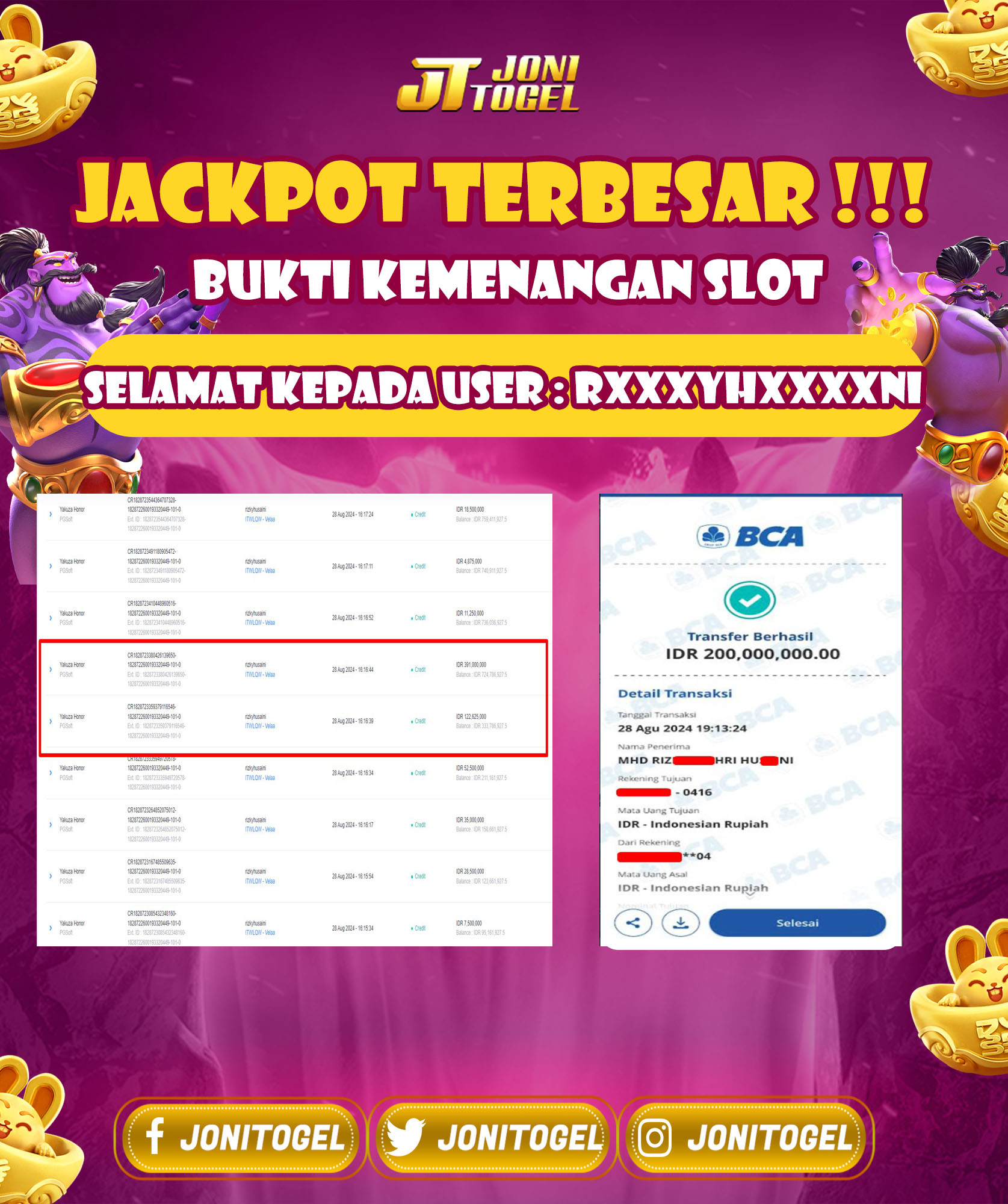 Selamat Atas Kemenangan Jackpot Pada Game PGSOFT – Yakuza Honor