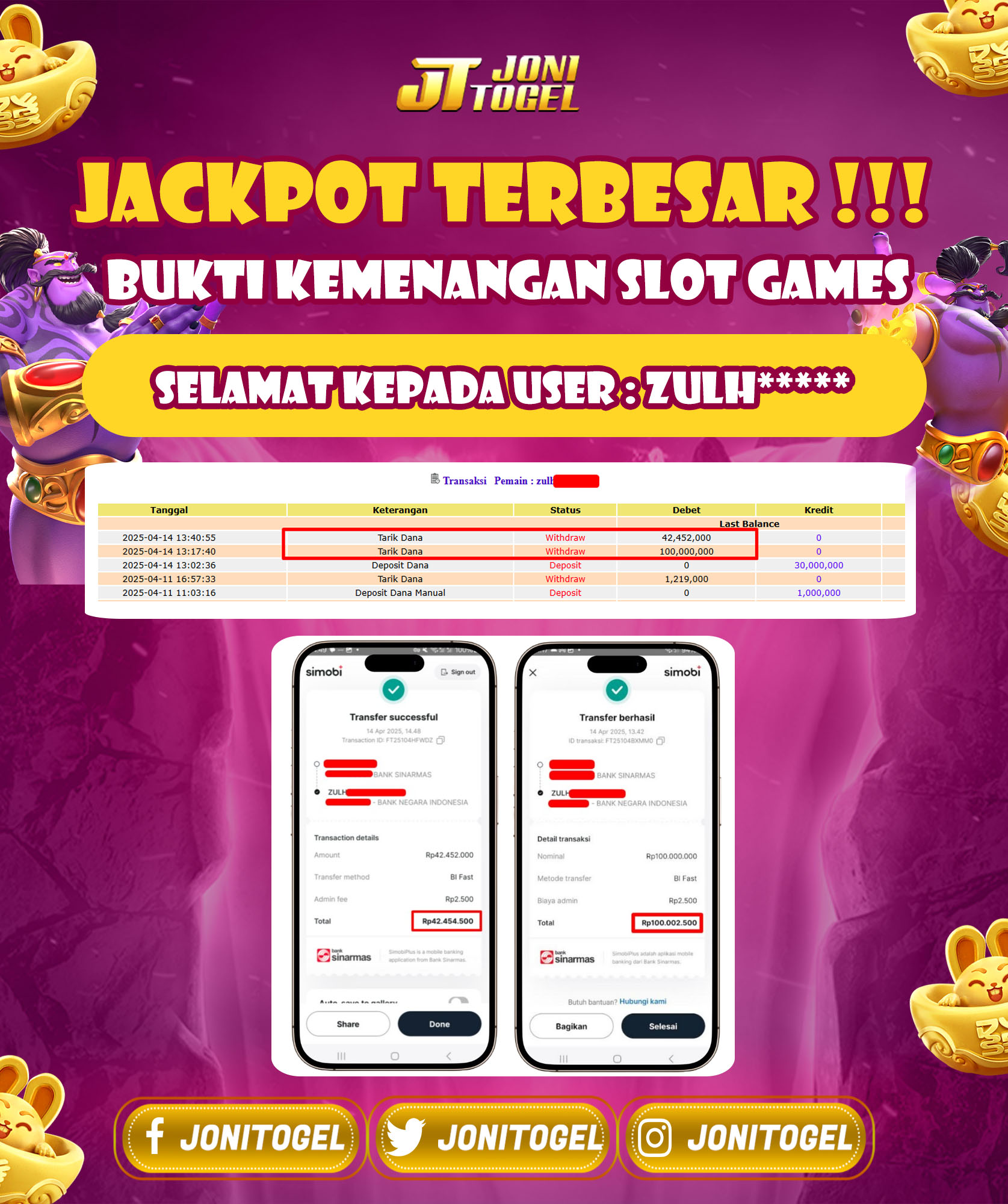 Selamat Atas Kemenangan Jackpot Pada Game Slot Pragmatic – Gates Of Olympus